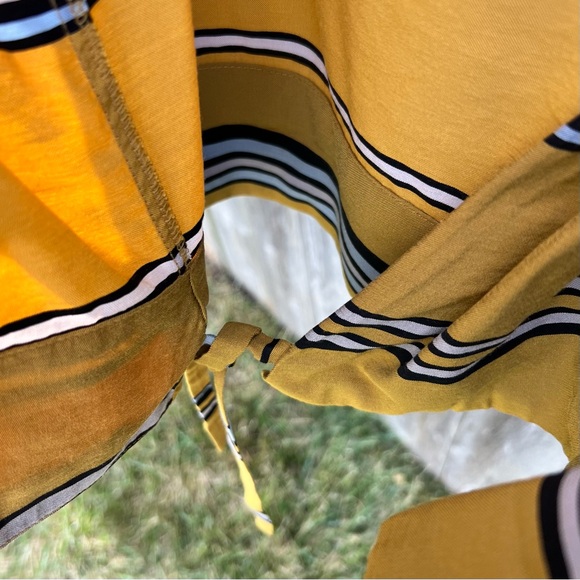 Zara Kimono Wrap Sequin Top Size Medium/Large Mustard Yellow Great Condition - Picture 12 of 12